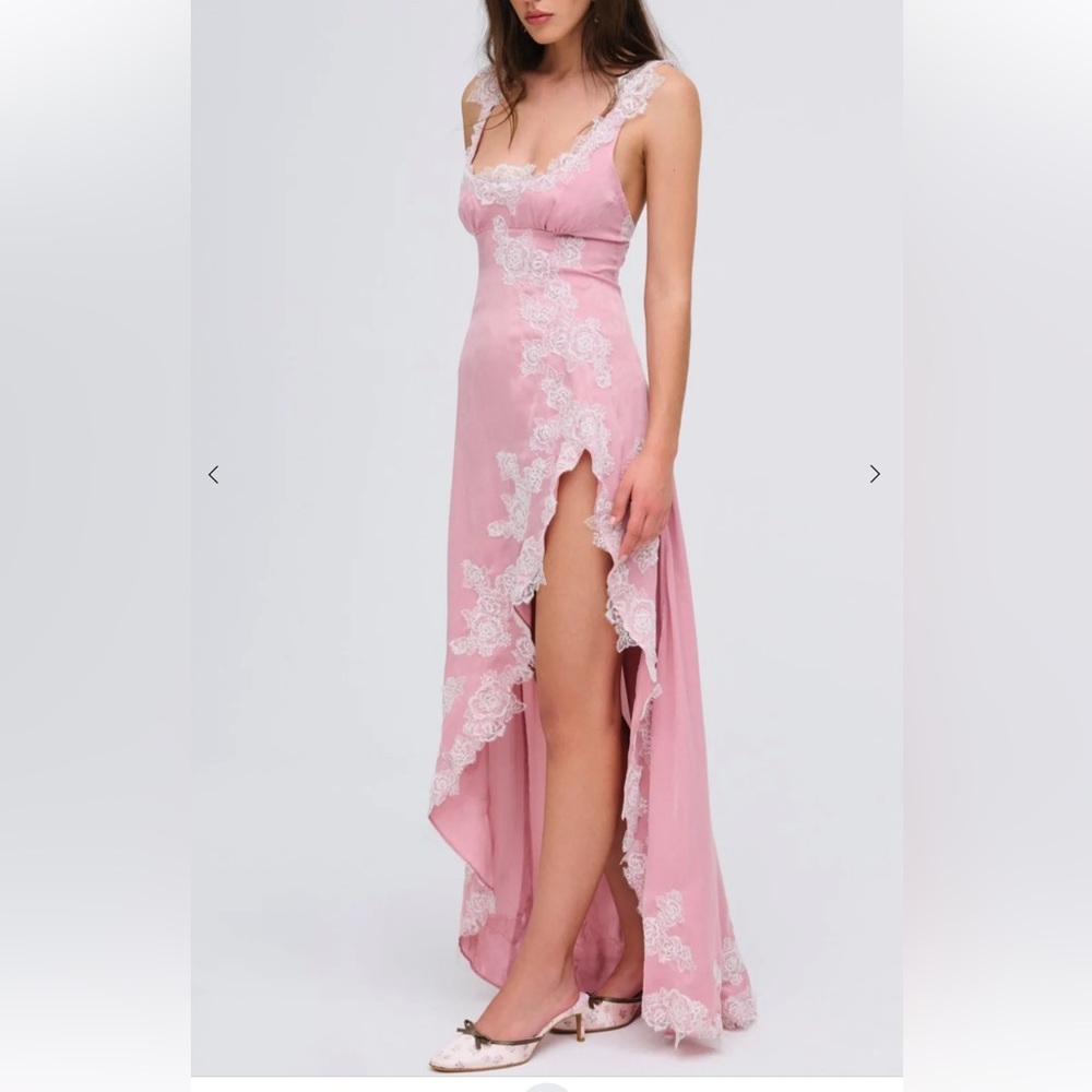 For Love & Lemons Clemente Maxi Dress XS Pink - Picture 1 of 7